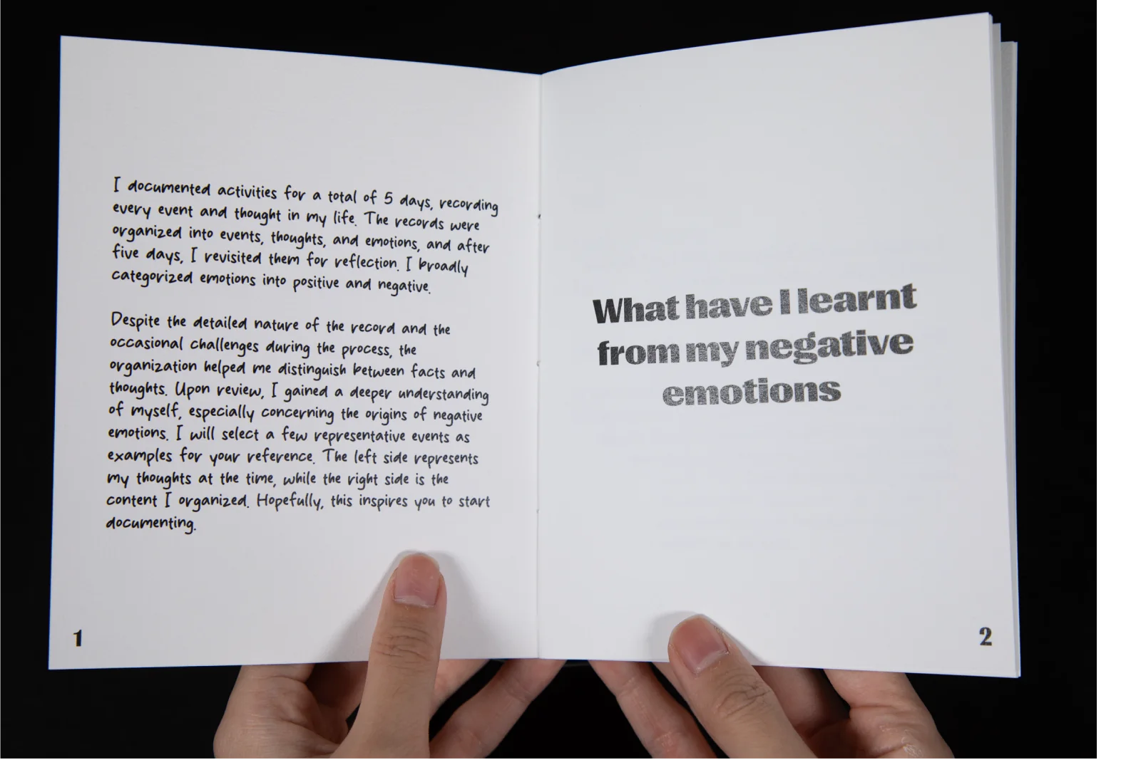 My Journey Inward, open at “What have I learnt from my negative emotions”.