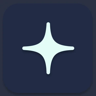 The DreamCatcher app icon: a four-pointed star on night blue.