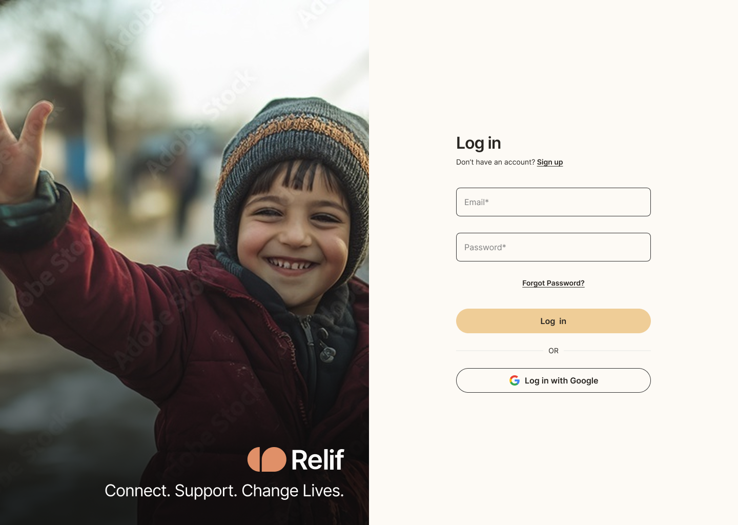 Log in